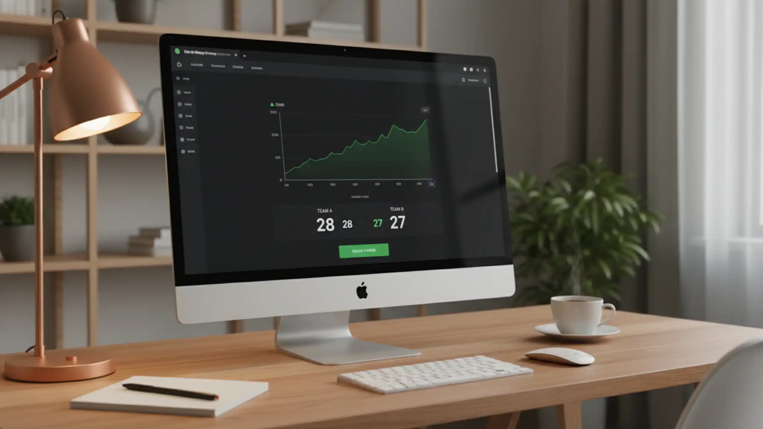 Moderne betting-platform med live håndboldstatistik